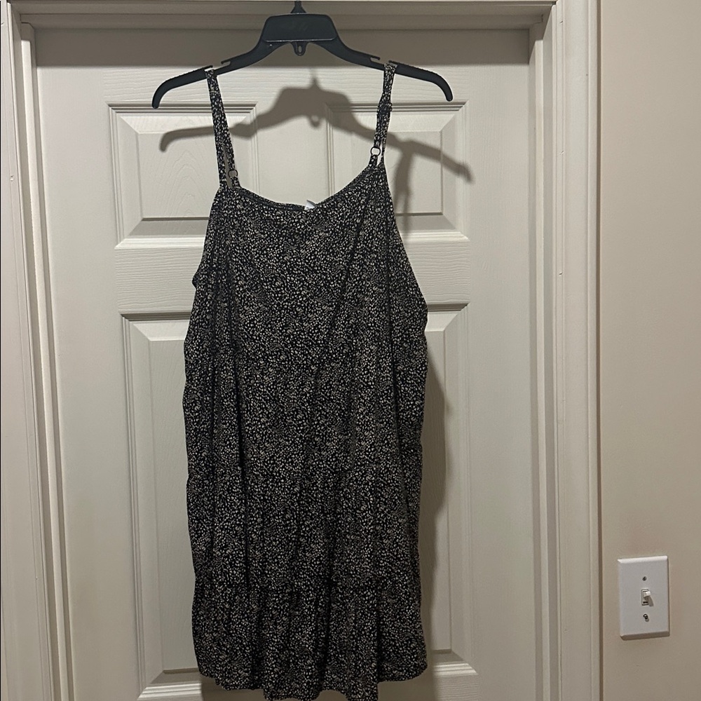 Old Navy Black and White Patterned Dress